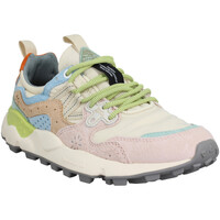 Chaussures Femme Baskets mode Flower Mountain Yamano Suede Nylon Femme Pink Beige Multicolore