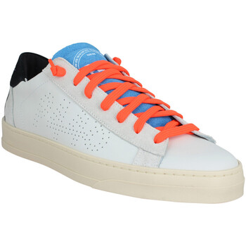 baskets p448  jack cuir velours homme white neon 