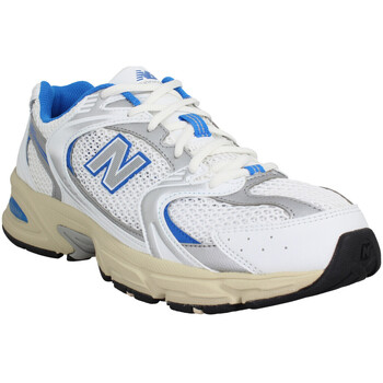 Chaussures Homme Baskets mode New Balance 530 Toile Homme White Blue Blanc