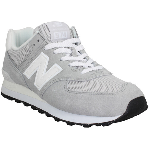 Chaussures Homme Baskets mode New Balance 574 Velours Toile Homme Grey Grey Gris