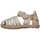 Chaussures Garçon Sandales et Nu-pieds Naturino Sandales en cuir semi-fermées avec dinosaures SEE Gris