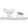 Chaussures Fille Sandales et Nu-pieds Naturino Sandales en cuir avec fleurs appliquées BEGONIA 2 Blanc