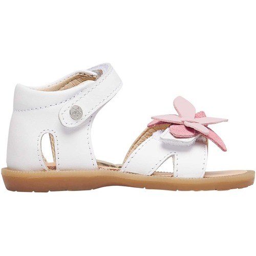 Chaussures Fille Sandales et Nu-pieds Naturino Sandales en cuir SYLVIA Blanc