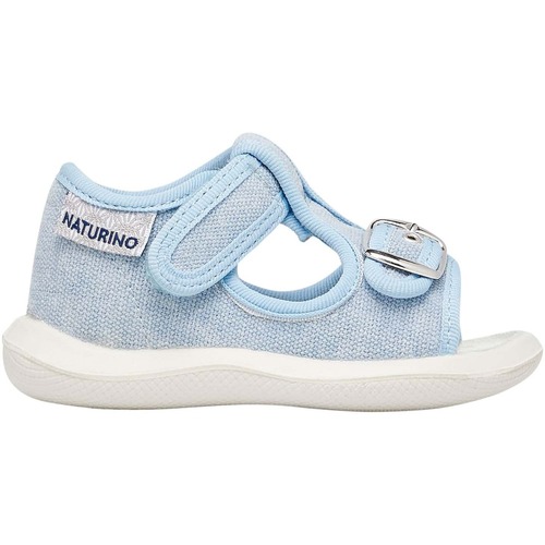 Chaussures Enfant T-shirts & Polos Naturino Sandales à bout ouvert « open toe » en tissu PAROS Bleu