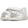 Chaussures Fille Sandales et Nu-pieds Falcotto Sandales en cuir avec fleurs appliquées KUATA Blanc