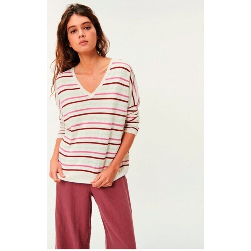 Vêtements Femme T-shirts manches courtes Des Petits Hauts Alisona Tshirt Rayures Multicolore