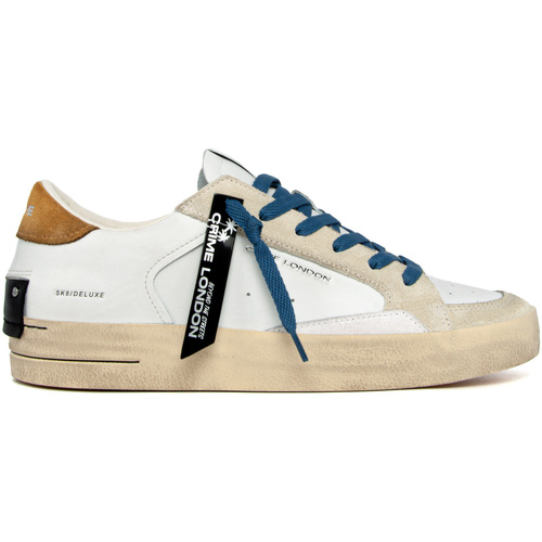 Chaussures Homme Baskets mode Crime London 17103 Blanc