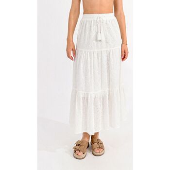 Vêtements Femme Jupes Molly Bracken T1767CE-WHITE Blanc
