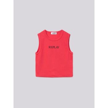 Vêtements Fille T-shirts manches courtes Replay SG7360.23684-061 Rose