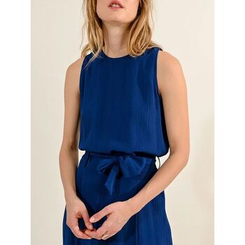 Vêtements Femme Débardeurs / T-shirts sans manche Molly Bracken T1801CP-NAVY BLUE Bleu