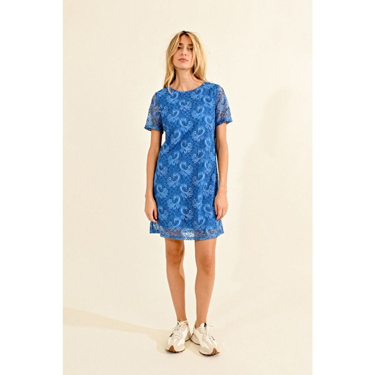 Vêtements Femme Robes Molly Bracken T563CP-BLUE Bleu