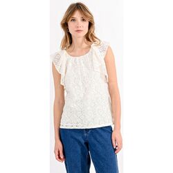 Vêtements Femme Débardeurs / T-shirts sans manche Molly Bracken P216CP-OFFWHITE Blanc