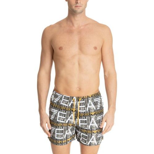 Vêtements Homme Maillots / Shorts de bain Giorgio stonewashed Armani five-pocket straight-leg jeansA7 902000 4R748 Noir