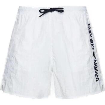 Vêtements Homme Maillots / Shorts de bain Giorgio stonewashed Armani five-pocket straight-leg jeansA7 211740 4R422 Blanc