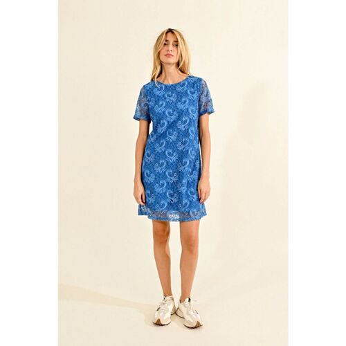 Vêtements Femme Robes Molly Bracken T563CP-BLUE Bleu