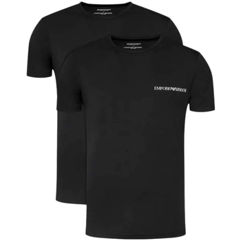 Vêtements Homme T-shirts manches courtes Emporio Armani pack x2 Eagle Noir