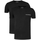 Vêtements Homme T-shirts manches courtes Emporio way Armani pack x2 Eagle Noir