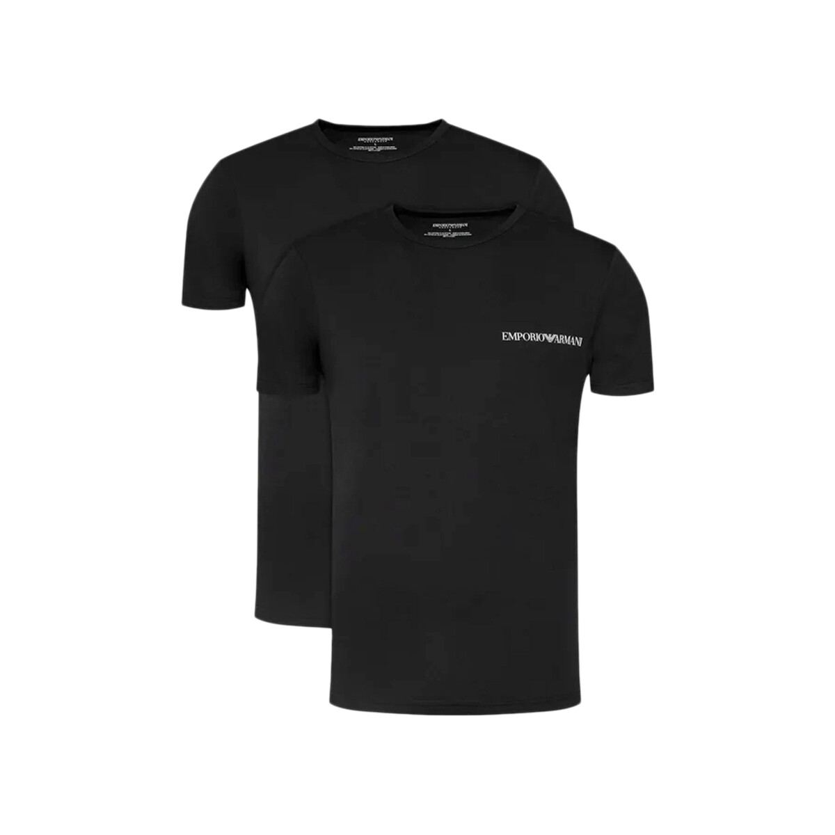 Vêtements Homme T-shirts manches courtes Emporio Armani pack x2 Eagle Noir