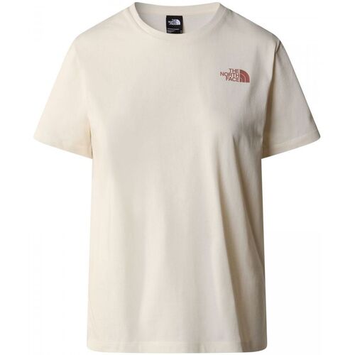 Vêtements Femme T-shirts & Polos The North Face NF0A87F0 W GRAPHIC TEE-QLI WHITE DUNE Blanc