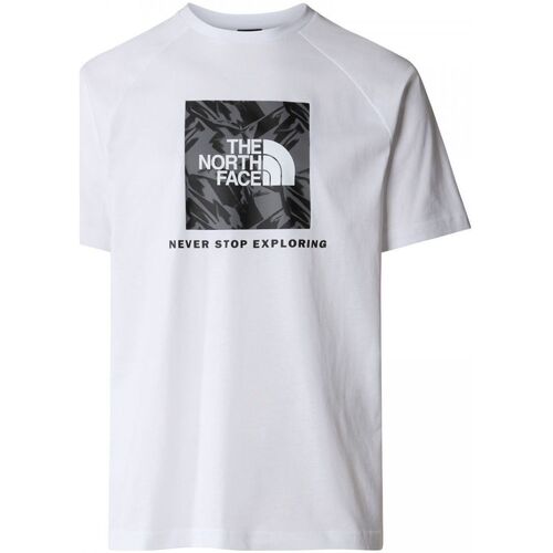 Vêtements Homme T-shirts & Polos The North Face NF0A87NJ M SS RAGLAN REDBOX TEE-ZI5 WHITE Blanc