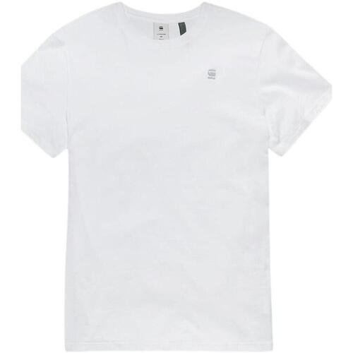 Vêtements T-shirts Mid courtes G-Star Raw  Blanc