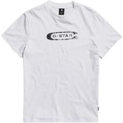 Vêtements T-shirts manches courtes G-Star Raw  Blanc