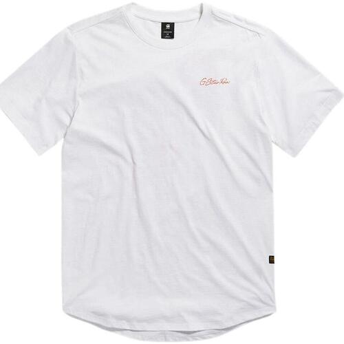Vêtements T-shirts manches courtes G-Star Raw  Blanc