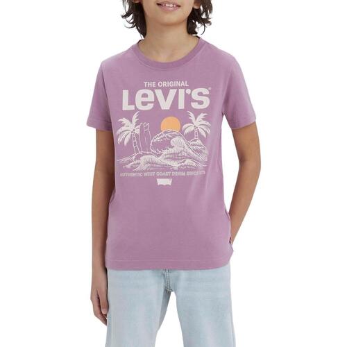 Vêtements Garçon T-shirts Nation manches courtes Levi's  Violet