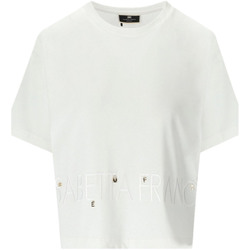 Vêtements Femme T-shirts manches courtes Elisabetta Franchi ma00141e2-270 Blanc