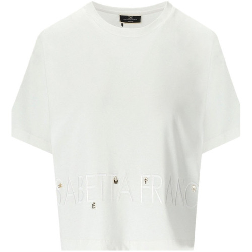 Vêtements Femme T-shirts manches courtes Elisabetta Franchi ma00141e2-270 Blanc
