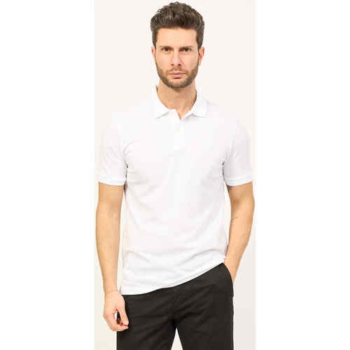 Vêtements Homme T-shirts & Polos BOSS Polo homme coupe classique  avec logo brodé Blanc