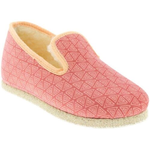 Chaussures Femme Chaussons Chausse Mouton Charentaises BERMUDES Rose