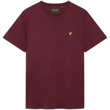Vêsweater Homme T-shirts & Polos Lyle & Scott TS400VOGX PLAIN SHIRT-Z562 BURGUNDY Rouge