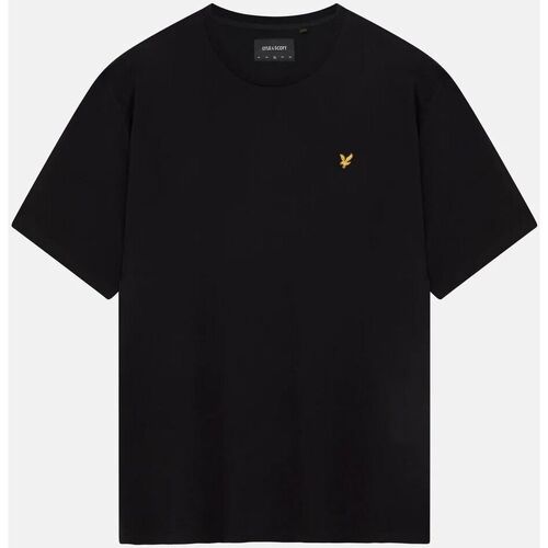 Vêsweater Homme T-shirts & Polos Lyle & Scott TS400VOGX PLAIN SHIRT-Z865 JET BLACK Noir