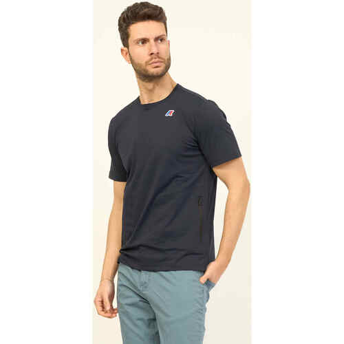 Vêtements Homme T-shirts & Polos K-Way  Bleu