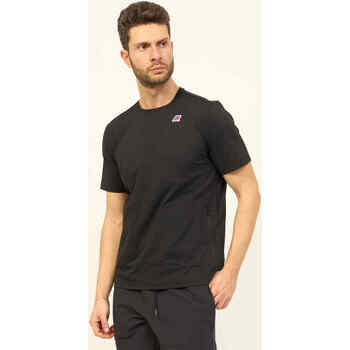 Vêtements Homme T-shirts & Polos K-Way T-shirt homme  Seril en coton avec logo Noir