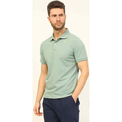 Vêtements Homme T-shirts & Polos K-Way Polo homme  Amédée en piqué stretch Vert