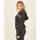 Vêtements Femme Sweats Emporio Armani EA7 Sweat-shirt à capuche en coton noir Noir