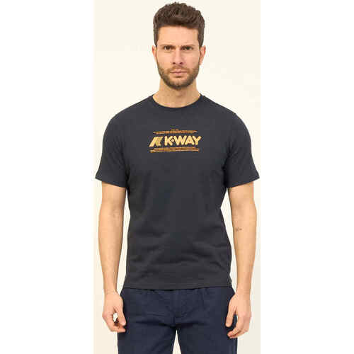 Vêtements Homme T-shirts & Polos K-Way T-shirt col rond  Odom avec logo Bleu