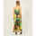 Vêtements Femme Robes Silvian Heach Robe longue fleurie  avec col en V Multicolore