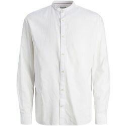 Vêtements Homme Chemises manches longues Jack & Jones 12248385 SUMMER BAND-WHITE Blanc
