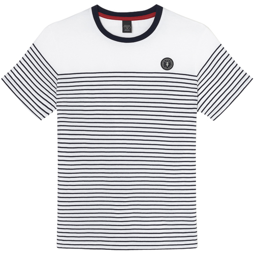 Vêtements Homme T-shirts & Polos Le Temps des Cerises T-shirt coton col rond Blanc