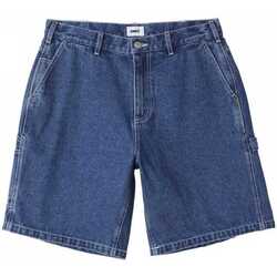 Vêtements Homme Shorts / Bermudas Obey Bigwig denim carpenter short Bleu