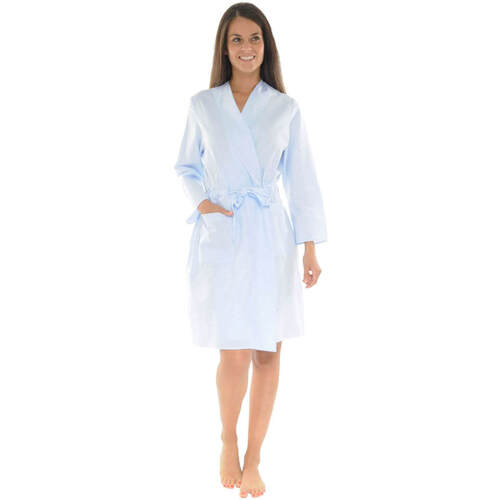 Vêtements Femme Pyjamas / Chemises de nuit Pilus KIMONO COURT BLEU YSABEL Bleu