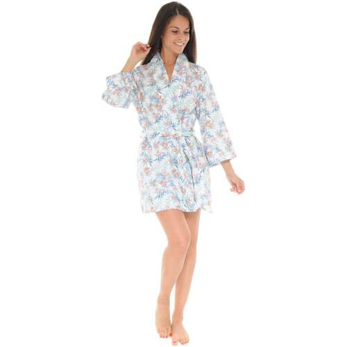 Vêtements Femme Pyjamas / Chemises de nuit Pilus KIMONO COURT BLANC YSEA Blanc