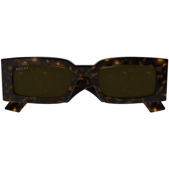 gucci eyewear contrasting frame rounded sunglasses item Femme Lunettes de soleil donald Gucci Occhiali da Sole  GG1425S 002 Marron
