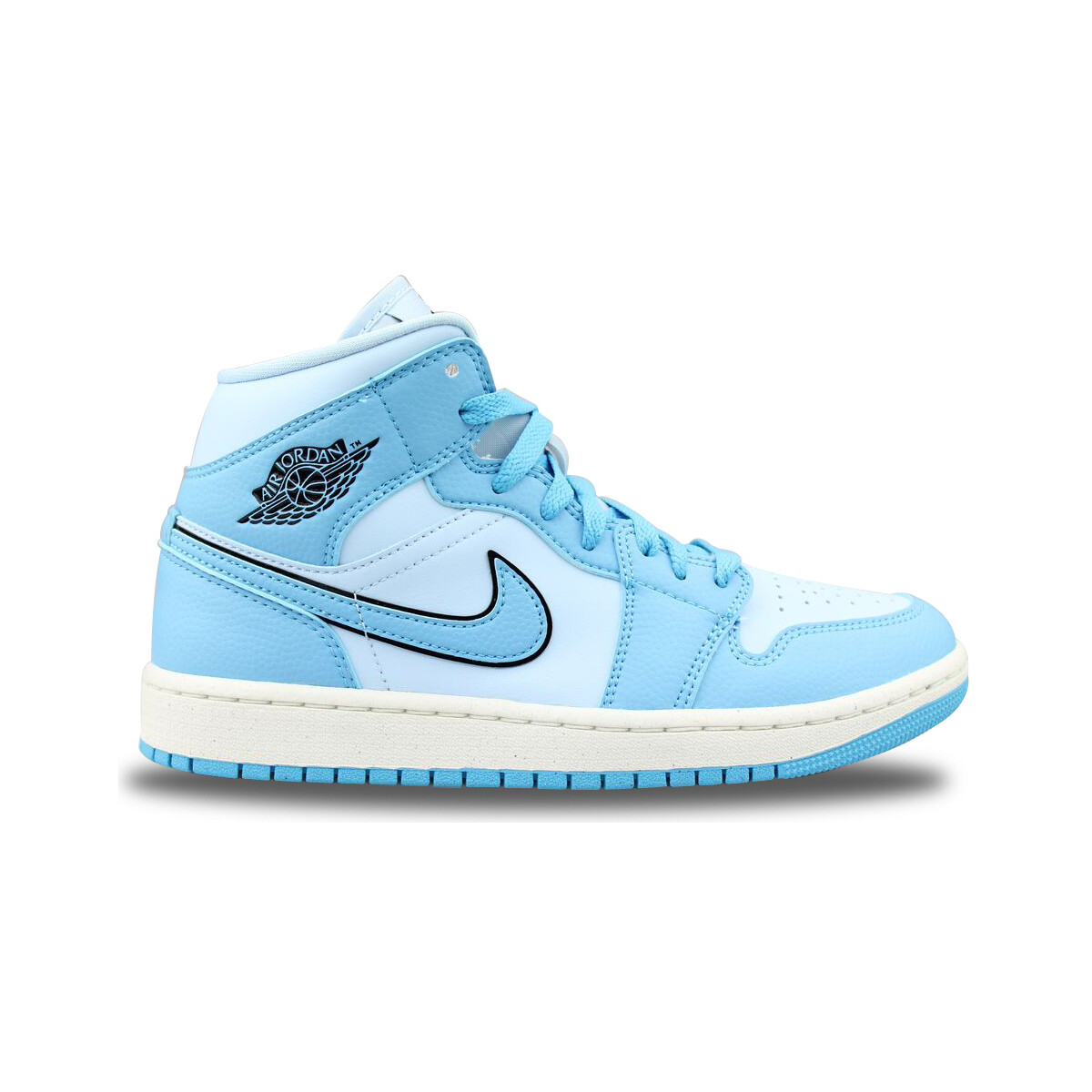 Chaussures Baskets mode Nike Wmns Air Jordan 1 Mid Se Ice Blue Dv1302-400 Bleu