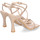 Chaussures Femme Sandales et Nu-pieds Nobrand Sandale à talon avec brides et boucle Beige