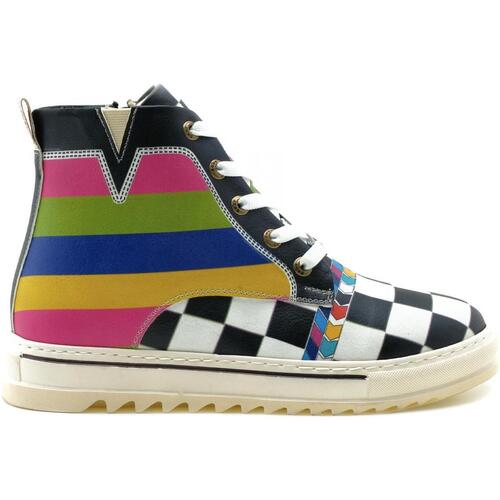 Chaussures Femme Baskets montantes Goby ACON201 multicolorful