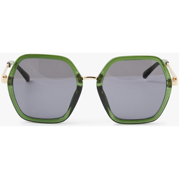 Montres & Bijoux Femme Lunettes de soleil Lollipops Grandes lunettes carrées 70 Vert